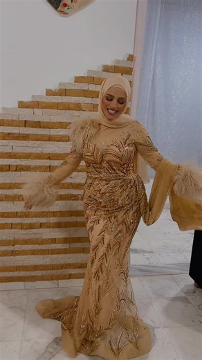 Elegant Outfit Showcase with Beadwork and Shawl