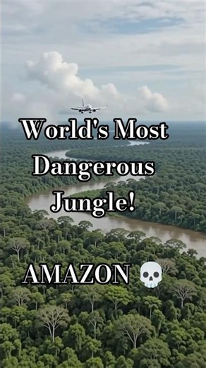 🐍 Welcome to the World's Most Dangerous Jungle! AMAZON🌿#amazon #amazonwildlife #jungle #shorts