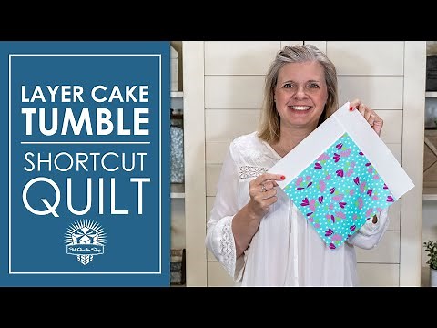 Easy Gift Quilt 🎁 Layer Cake Tumble 🍰 FREE Quilt Pattern - Shortcut Quilts | Fat Quarter Shop