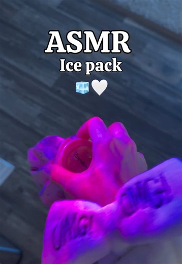 I think the sound of the ice pack could cure my headache faster than the ice pack itself 😅 #asmricepack #trylofiasmr #asmrtriggers