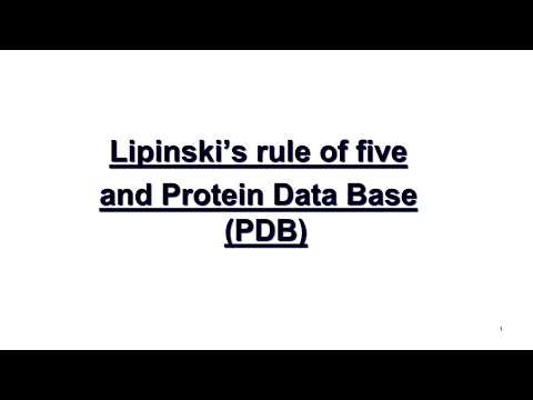 Lipinski’s rule of five and Protein Data Base (PDB)