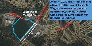 Myrtle Beach gives final approval to annex 40 acres for new hospital