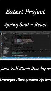 Java Full Stack Project using Spring Boot, React, Bootstrap and MySQL