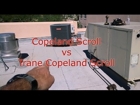 Goodman Copeland vs Trane (Copeland) Scroll compressor comparison