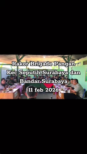 bertempat di Koramil 411-09 Seputih Surabaya guna memantapkan koordinasi dan konsolidasi antara BP dengan Pendamping dari BPP dan Koramil untuk kemajuan Brigade Pangan sekaligus pengecekan admnistrasi BP serta pelaporan kegiatan ini dihadiri oleh - Danramil 411-09 beserta jajarannya - @zidaneaditya20 selaku Timker BP dan Oplah - Ka Kampung GB VIII @Rℹ️Z🅰️L selaku Ka BPP Sep.Surabaya, Ka BPP band.Surabaya, tim seputih dan bandar @edwar.yuniyarso , @mainoko99 , @agustiankristianto0 , @bangdik666 