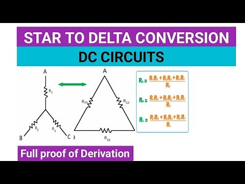 Star to Delta Conversion | Full proof of Derivation | BEE