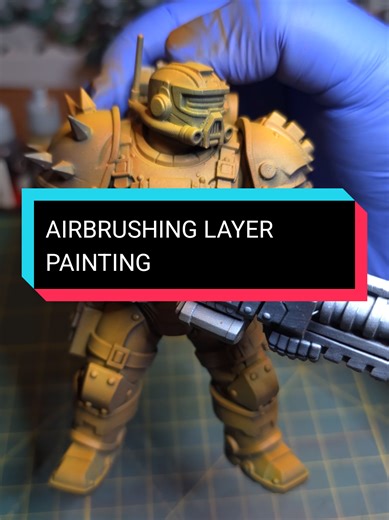 Want to turn that grey into something you can display? Watch this to learn how to airbrush layers and get those flawless blends and save time while you're at it so you can get that sweet sweet brush work in 😀 #paintingtutorial #paintersoftiktok