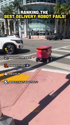 Ranking The Best Delivery Robot Fails! | Zapraska 💛