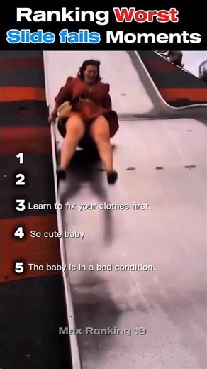 Ranking the best slide fails moments 😀#funny #ranking #usa #fyp #funnyclips