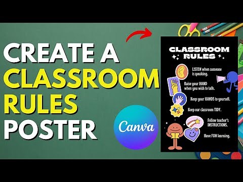 How to Create a Beautiful "Classroom Rules" Poster with Canva