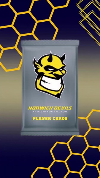 Start your Norwich Devils card collection today! #Devils #Norwich #americanfootball #nfl #devilson3 #norfolk #contactsports #cardopenings