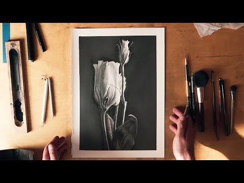 Drawing a flower - full process and techniques