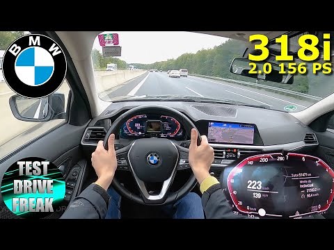 2022 BMW 318i G20 156 PS HIGH SPEED AUTOBAHN DRIVE POV