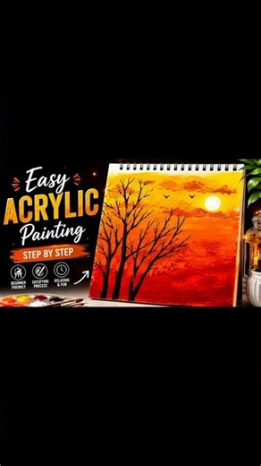 📌Easy Painting tutorial for Beginners 😍How to painting easy ❤️#painting #diy