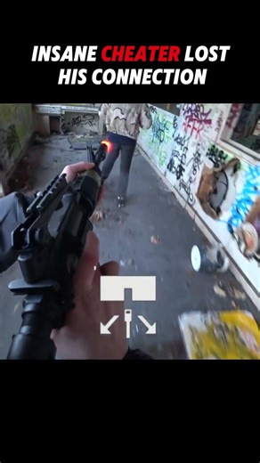 insane cheater lost his connection #airsoft #paintballfit #milsim #airsoftcqb #gaming #armsdealer