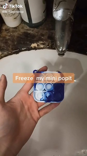 Putting A Pop It In The Fridge With Water