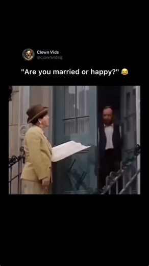 MEMES on Instagram: "🤣😂 This classic comedy sketch features the legendary Three Stooges, specifically Moe Howard in a solo-style role as a census taker. In this iconic scene, Moe approaches a resident to collect demographic information but leads with a hilariously cheeky question. He asks the man if he is “married or happy,” setting the stage for a physical comedy payoff. The resident responds by yelling for his wife, which immediately triggers a chaotic and violent reaction. This short clip p