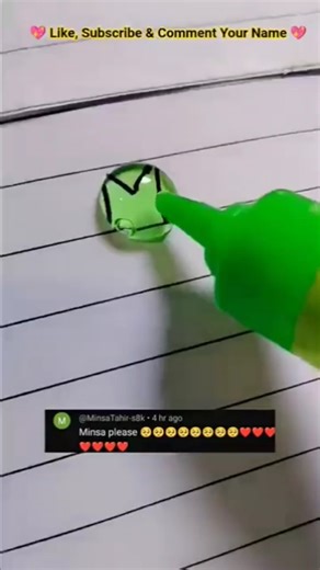 Tag to Minsa🌸Stylish Name Writing💭#writing#art#name#bubble#like#comment#ytshorts#calligraphy#funny