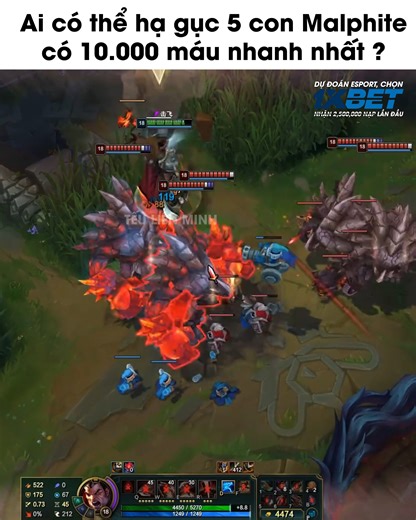 Darius Solo 5 Mailphite - Ai có thể hạ gục 5 con Malphite có mười 10.000 nhanh nhất ? #LMHT #highlight #lienminhhuyenthoai #leagueoflegends #LiênMinh | Tếu Liên Minh