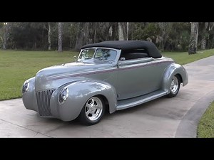 This 1939 Ford Deluxe Convertible Restomod is a Highly Drivable Street Rod with Classic Curb Appeal
