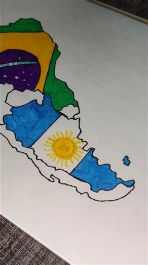 Draw Argentina in my South America map