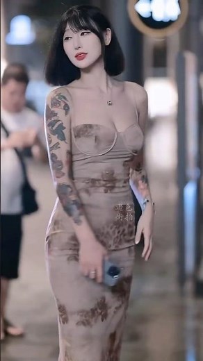 Beautiful chinese girl street style #shortvideo #trending #fyp