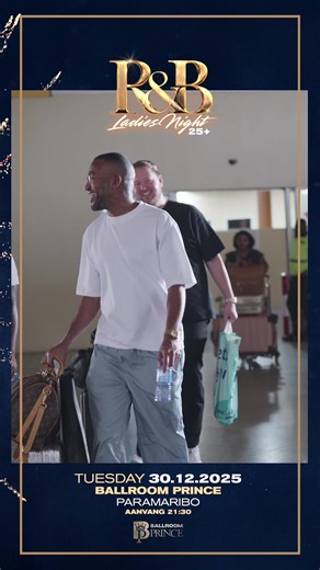 The iconic legend Jayh has landed in Suriname 🇸🇷✨ Ready to shut it down on Dec. 30, 2025 at Ballroom Prince for R&B Ladies Night 🎤🔥 💎 VIP tables — SOLD OUT 🎟️ Regular tickets — SOLD OUT 🎫 Single VIP wristbands — SOLD OUT This one’s gonna be SPECTACULAR 🚀🎶 LET’S GO! 🙌🔥