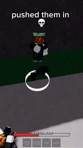 pushed them in 💀#roblox #thestrongestbattlegrounds
