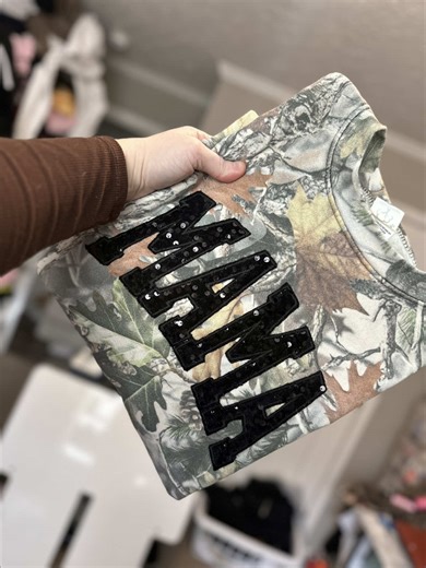 #camo #trendycamo #embroidery #embroiderybusiness #cottoncollective @Cotton Collective Blanks