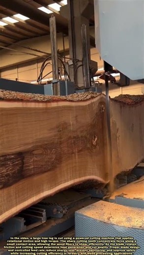 Mechanical Cutting of Large Tree Logs