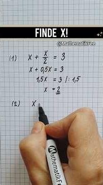 2 Rechenwege, um x zu finden! 🤓 #mathe #mathematikfee #gleichungen #gleichunglösen #gleichung