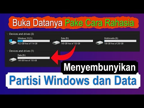 4 Cara Menyembunyikan Partisi Hardisk ~ Hide Partisi Windows & Data, Buka Datanya Pake Cara Rahasia