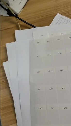 A4 wrap around cable labels printing video by Ruilisibo label factory
