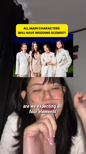 Thai GL Series 4 Elements: the Eath celebrates final episode Din and Rose Wedding Scene! The Episode ending shows teaser of The Water starring Engfa Waraha and Charlotte Austin to have a wedding ceremony soon in the GL series. Who can’t wait for all the main characters of the 4 Elements get married! #4elements #englot #thaigl #thaiglseries #glseries