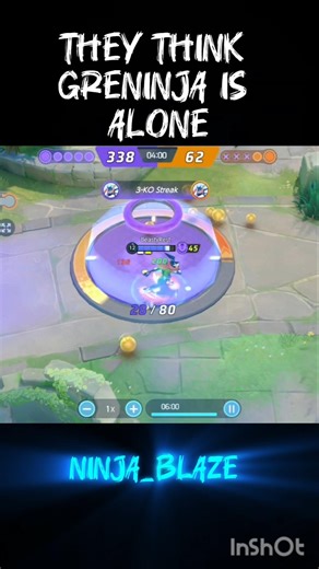 1v3 control With Greninja/@pokemonunite #greninja #pokemonunite #pokemon