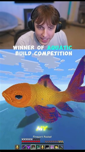 The WINNER of Aquatic Build Competition in Donut SMP 🏆 #Shorts