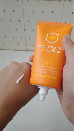 3w clinic multivitamin sun block spf 50++ sunscreen#review#sunscreen#uvprotection#skincare#3wclinic