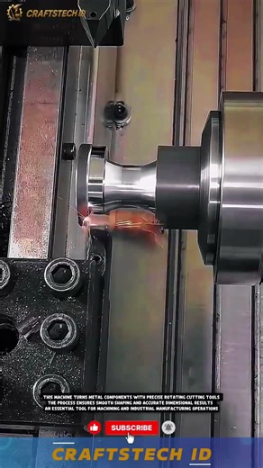 Industrial Lathe Machine for Accurate Cutting Shaping and Metal Processing Work #cnc
