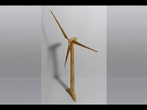 Torre Eólica Com Palitos - Wind Tower With Popsicle Stick