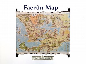 Faerûn Scroll Map, Forgotten Realms, Dungeons and Dragons - Etsy
