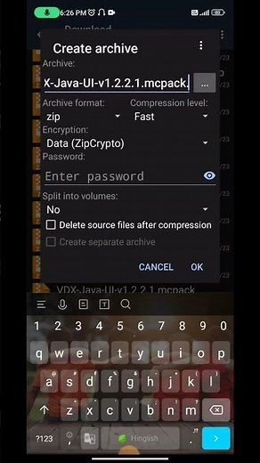 How to convert zip file into minecraft resource pack tutorial 😃#ytshorts #minecraft #gaming #viral #