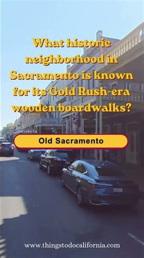 What historic neighborhood in Sacramento is known for its Gold Rush-era wooden boardwalks? #shorts