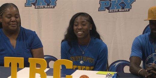 P.K. Yonge basketball standout signs her NLI with Trinity Baptist College