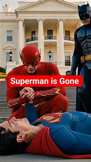 Superman’s Tragic Death Flash in Tears, Batman by His Side.#shortvideo #foryou #superman #hbai