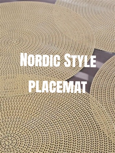 ✨ Elevate your dining table on a budget! 🍽️ This Nordic placemat gives that classy aesthetic look without spending too much 💛 #placemat #nordic #aesthetic #fyp #viral