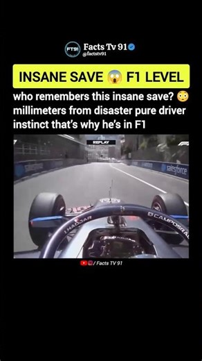One Of The Craziest Saves In Formula Racing History 🏎️🔥