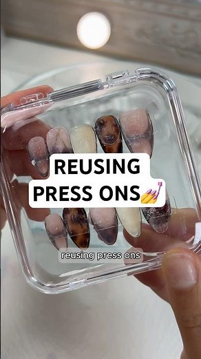 Reusing #pressonnails is the only way to stay afloat in this economy —