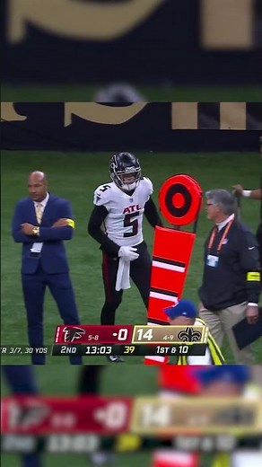 Drake London makes a ONE-HANDED grab off the pass from Desmond Ridder | Atlanta Falcons