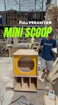 Full perakitan box mini scoop 18 inch #boxspeaker