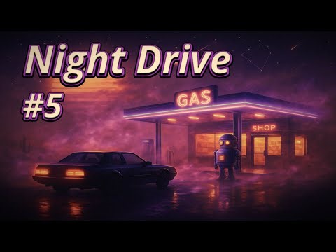 Night Drive #5 – Neon Gas Station | Endless Synthwave Highway